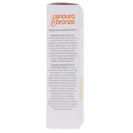 Protetor solar facial cenoura e bronze fps 70 50g 360-10