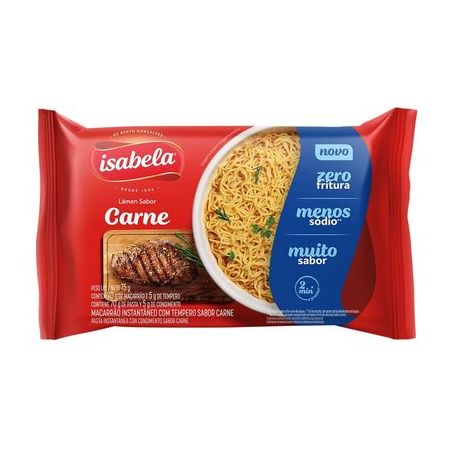 Macarrao Isabela Lamen Carne 75 G
