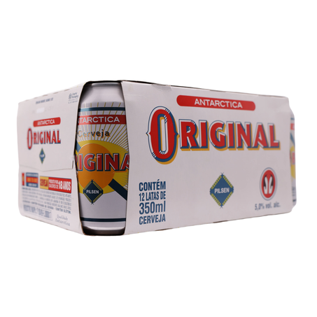 Cerveja antarctica original pilsen 350ml caixa com 12un 360-54