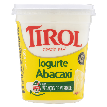 TIROL IOGURTE POTE ABACAXI 500G
