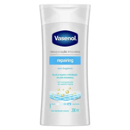 Locao hidratante vasenol recup intensiva 200ml