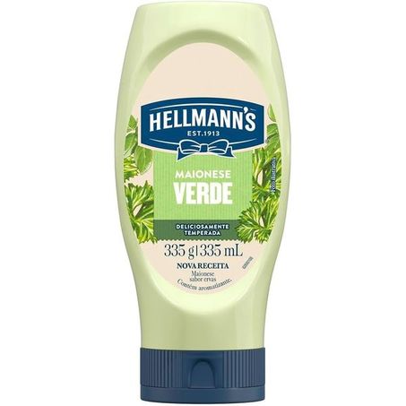 Maionese Verde Hellmann's com Salsinha e Alho Frasco com 0un - 335ml