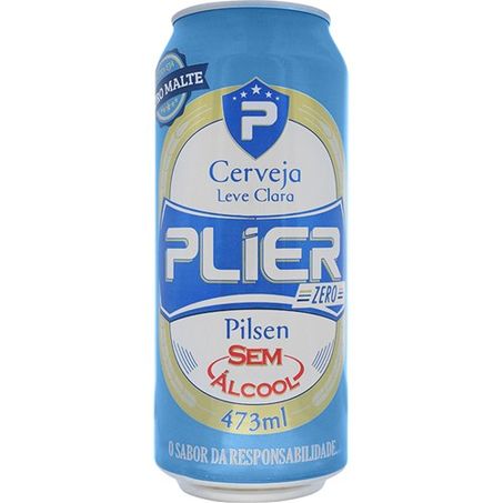 Cerveja plier sem álcool 473ml
