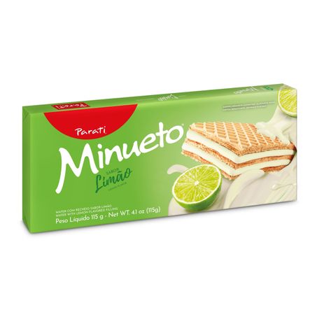 BISCOITO WAFER RECHEIO LIMÃO MINUETO