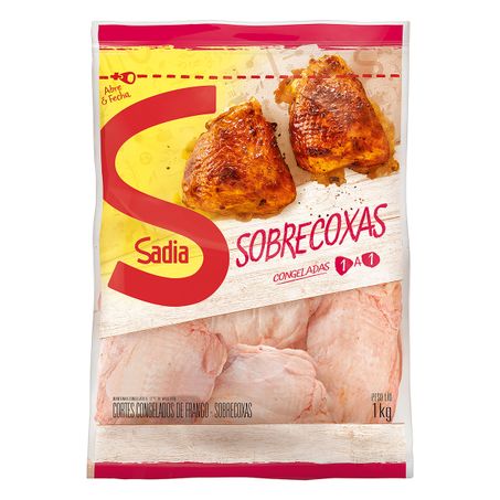 Sobrecoxas de frango congelado sadia