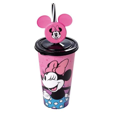 Copo Plasútil 500ml - Com Pin Minnie - Ref. 17442