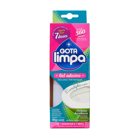 GEL ADESIVO 7X GOTA LIMPA EUCALIPTO 41G