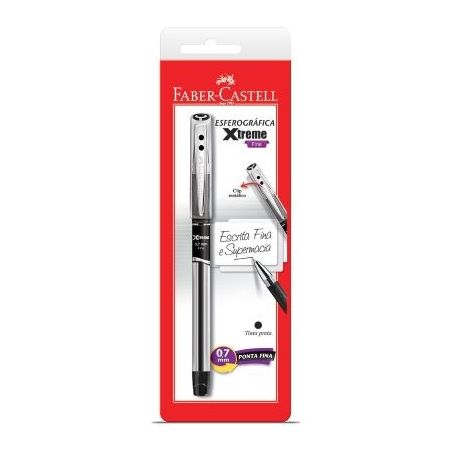 CANETA FABER CASTELLL XTREME 0.7MM PRETA