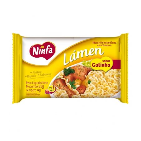 Macarrão Instantâneo Ninfa Galinha Pacote 85G