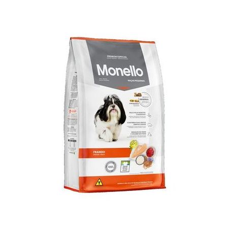 Ração para cães monello premium adultos raças pequenas frango 7kg