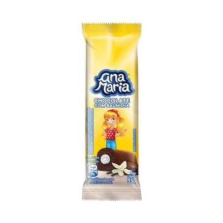 BOLO ANA MARIA CHOCOLATE C/BAUNILHA  35G
