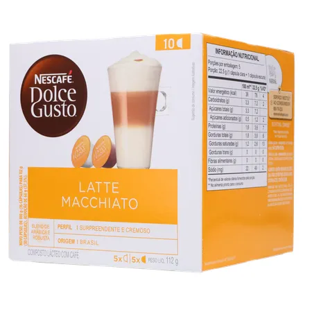 CAFÉ EM CÁPSULAS DOLCE GUSTO LATTE MACCHIATO COM 10 UNIDADES 360-3