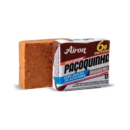 Paçoquinha Zero Airon Brigadeiro com Proteína 17g