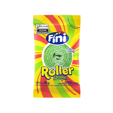 Bala Fini Gelatina Roller Azedinho Frutas Pacote 20g 
 
