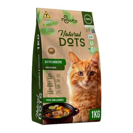Racao gatos adulto natural dots 1kg