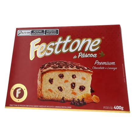 Panettone de Páscoa Festtone Chocolate e Laranja Cristalizada 400G 360-19