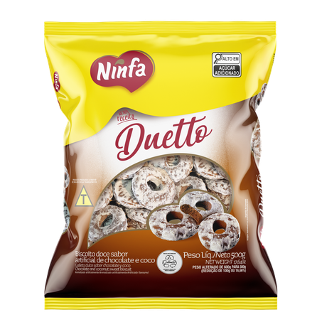 Biscoito Rosquinha Ninfa Duetto 500g