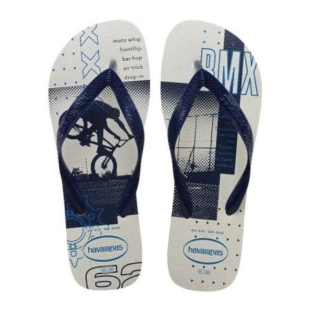 HAVAIANAS TOP ATHLETIC BRANCO MARINHO