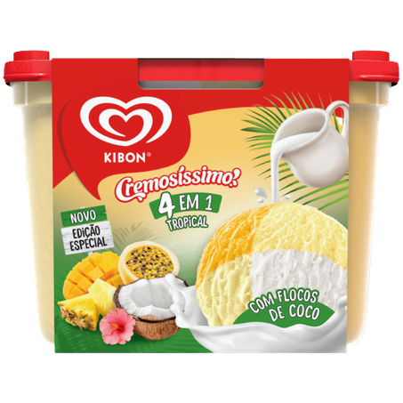 KIBON POTE CREMOSISSIMO 4EM1 TROPICAL 2L