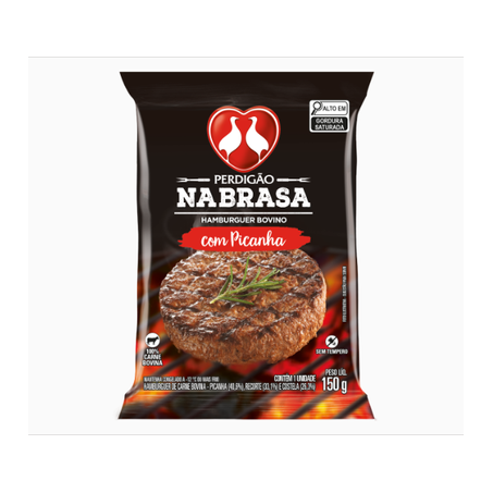 HAMBURGUER PERDIGAO NABRASA PICANHA 150G