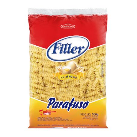Macarrao filler parafuso ovos 500g
