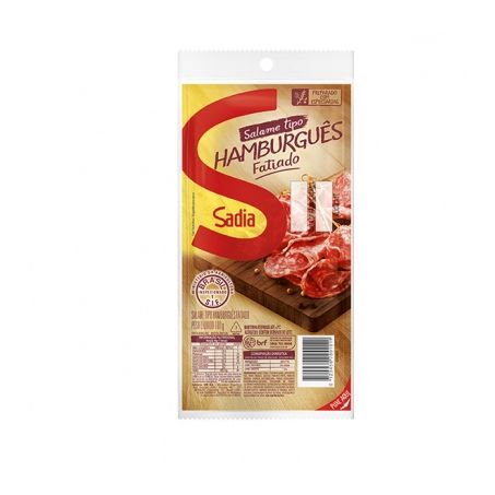 SALAME SADIA HAMBURGUES FAT 100G