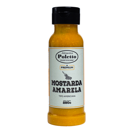 MOLHO MOSTARDA POLETTO AMARELA 280G