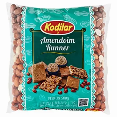 AMENDOIM KODILAR 500G COM PELE RUNNER