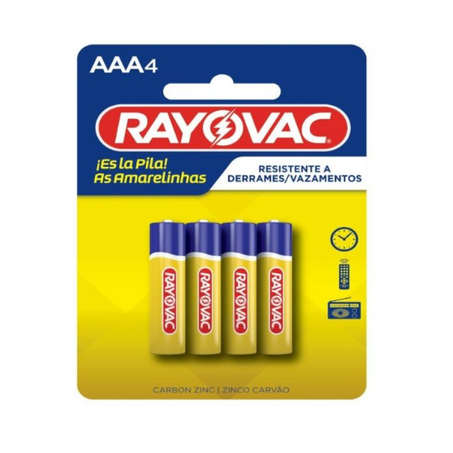 PILHA PALITO RAYOVAC AAA 4UN