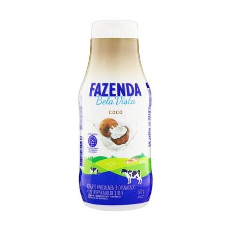 Iogurte Fazenda Bela Vista Coco Garrafa 500G