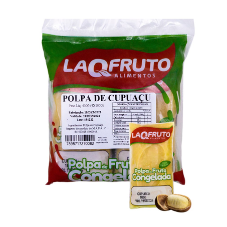 Polpa fruta cupuaçu laqfruto 400g