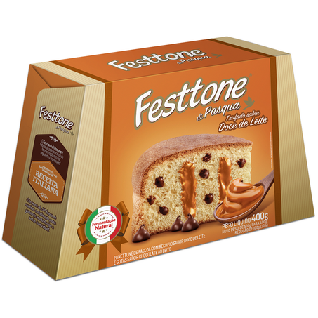 Festtone di pasqua trufado 400g doce de leite