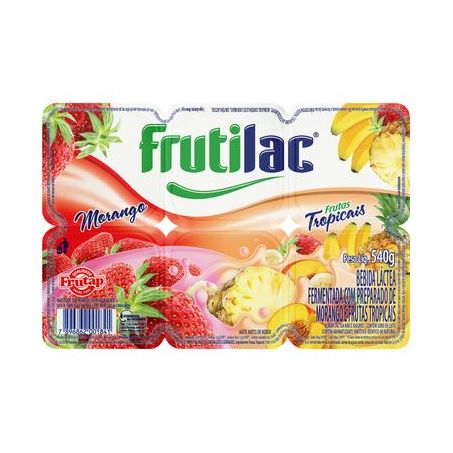 Bebida láctea frutilac morango e salada de frutas 480g