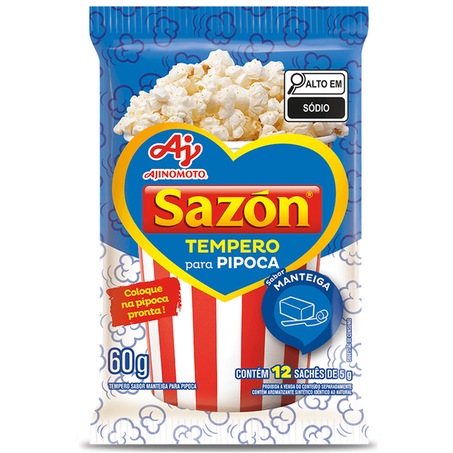 TEMPERO SAZON PIPOCA SABOR MANTEIGA 60G