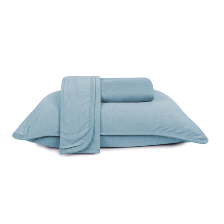 Jogo de Cama Urban Casal Liso Azul 3Peças