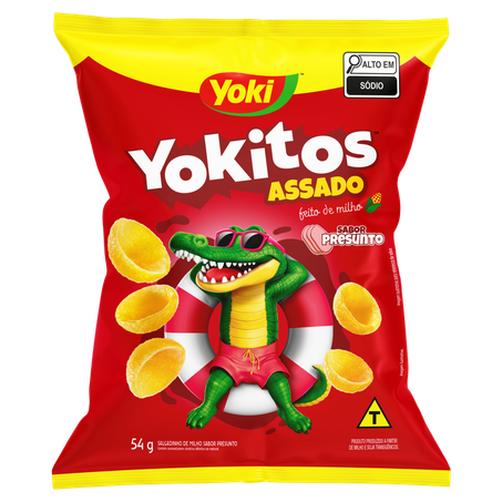 Salgadinho Yoki Yokitos Conchinhas Presunto 54g
