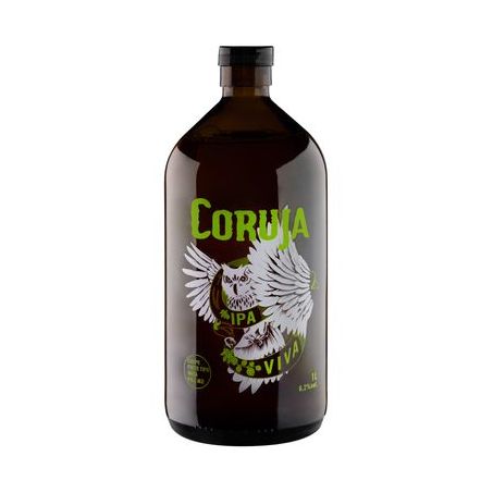 CERVEJA CORUJA 1 LITRO IPA VIVA 