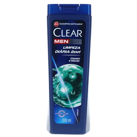 SHAMPOO CLEAR ANTICASPA MEN 2 EM 1 200ML