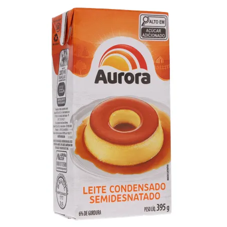 Leite cond aurora semidesn. 395g 360-34