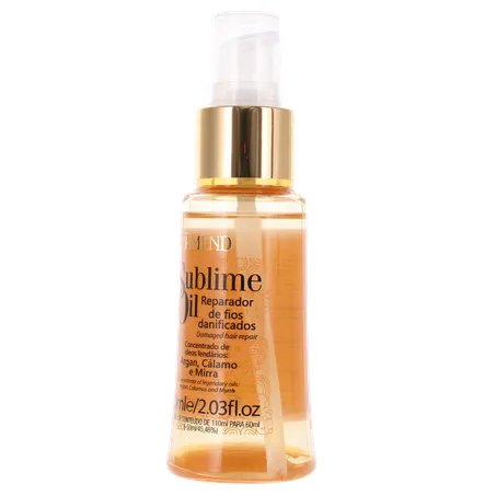ÓLEO CAPILAR AMEND SUBLIME OIL REPARADOR DE FIOS DANIFICADOS 60ML 360-4