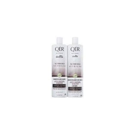 Kit shampoo 1l+cond griffus qer 1l coco