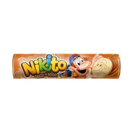 Biscoito Doce Recheado Zabet Nikito Doce de Leite Pacote 135G