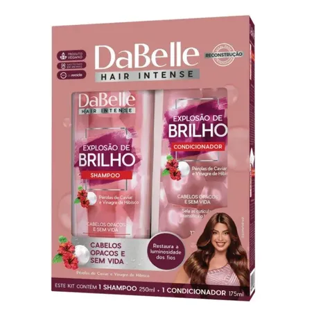 KIT SHAMPOO+CONDICONADOR EXPLOSAO DE BRILHO 425ML 