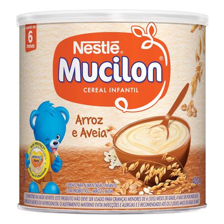 Mingau mucilon arroz e aveia 400g
