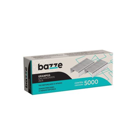 Grampo p/grampeador cobre.26/6 bazze c/5000
