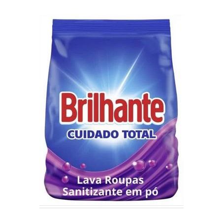 Detergente pó brilhante cuidado total sc 400gr