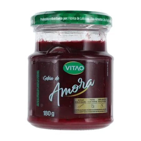 GELEIA ZERO DE AMORA 180G