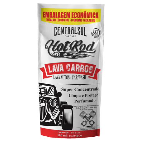 Lava carros hot rod 500ml refil