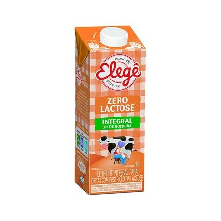 Leite zero lactose integral elegê 1l