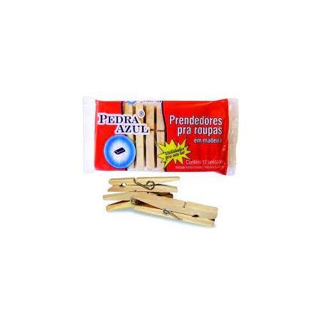 PRENDEDOR DE ROUPAS PEDRA AZUL MADEIRA PEQUENO    